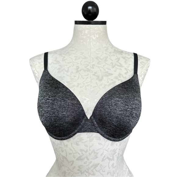 Victoria's Secret Uplift Semi-Demi Bra Heather Grey Underwire Multiway 32DD - Picture 2 of 12